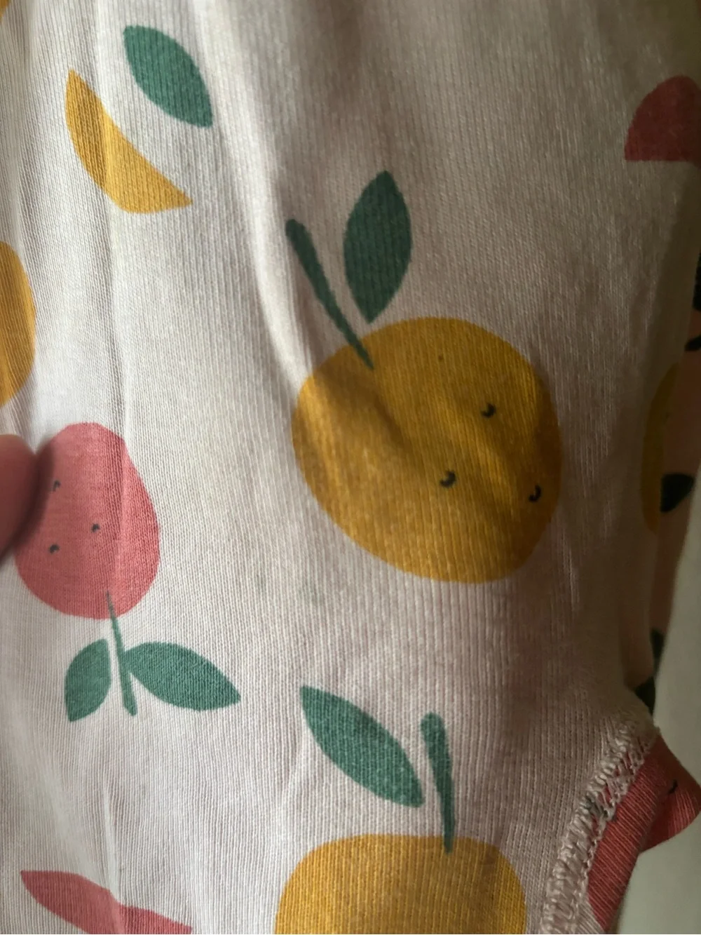 Hanna Andersson Pink Fruit-Print Kids One-Piece Footless Pajama
